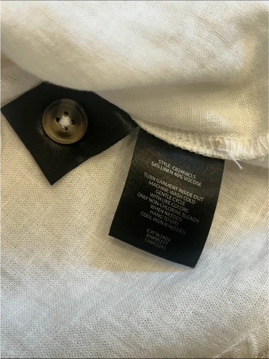 Sanctuary White Tie-Front Button Down Shirt - Picture 8 of 9